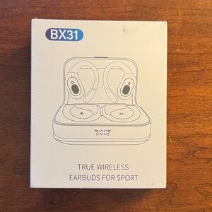 NWOT - BX31 True Wireless Earbuds for Sport - Black